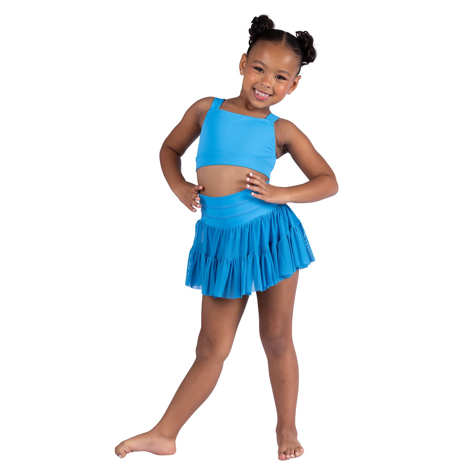 Danznmotion Child Ryder Skort Child 6X-7 Blue Lagoon - DanceSupplies.com