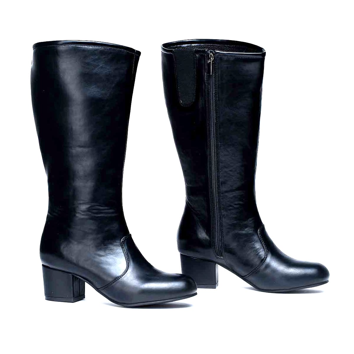 Danznmotion Gotham Dolly Knee-High Majorette Boots Adult 4 Medium Black- DanceSupplies.com
