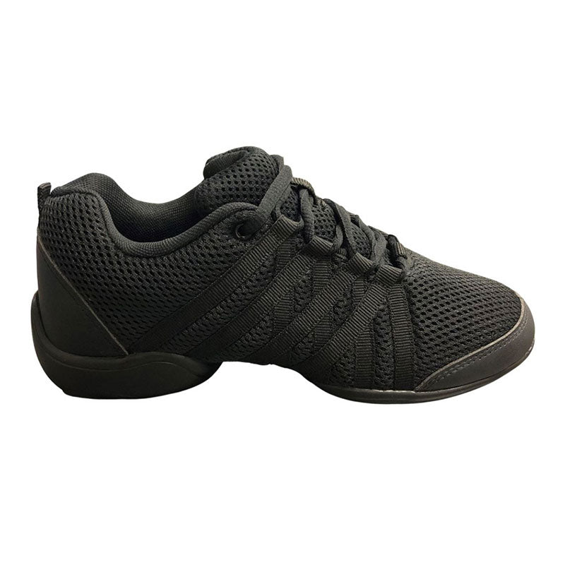 Danznmotion Zoom III Dance Sneakers Adult 4 Black - DanceSupplies.com