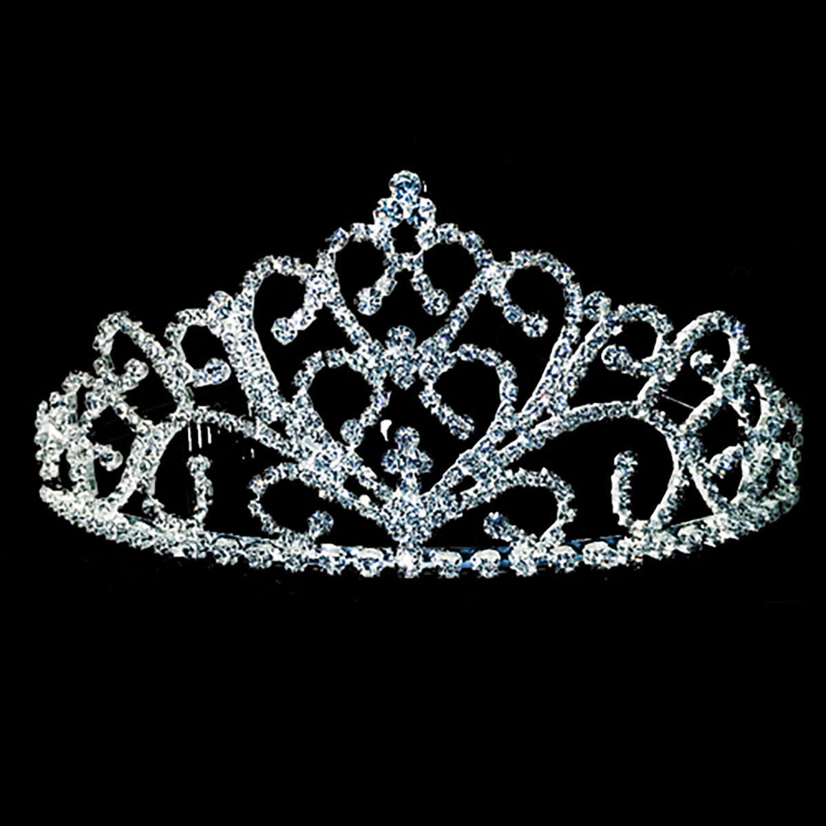 Dasha Grand Hearts Tiara - DanceSupplies.com