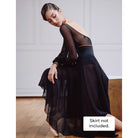 DellaLo' Adult Golden Label Venere Long-Sleeve Leotard - Nero - DanceSupplies.com