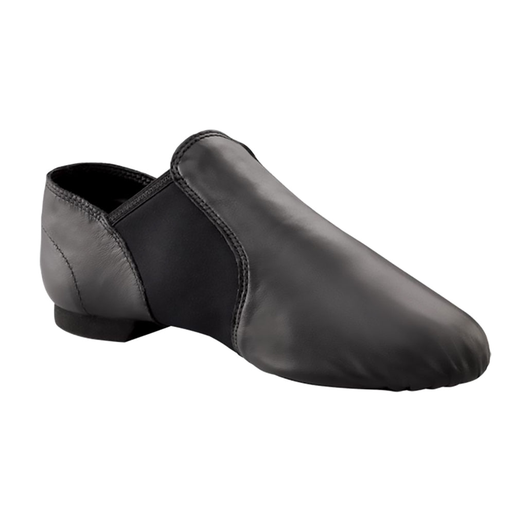 Capezio E-Series Jazz Slip On Jazz Shoes - Black Child 10 Medium Black- DanceSupplies.com