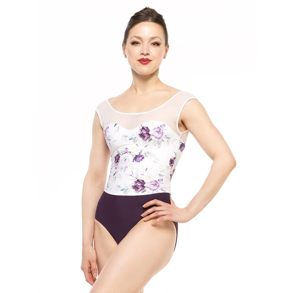Elevé Adult Shannon Leotard Adult XS Moonlit Garden - DanceSupplies.com