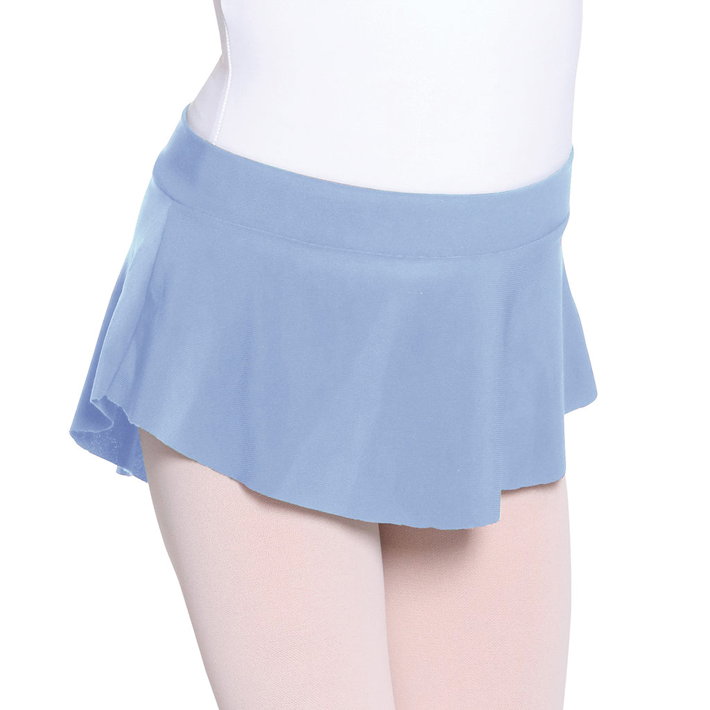 Eurotard Child's Mini Pull-On Skirt Child S Light Blue - DanceSupplies.com