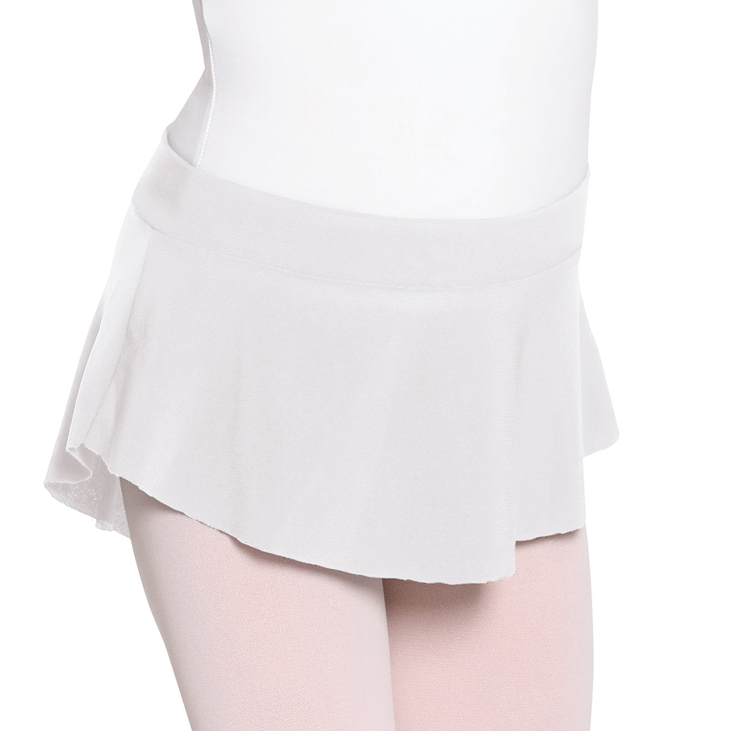 Eurotard Child's Mini Pull-On Skirt Child S White - DanceSupplies.com