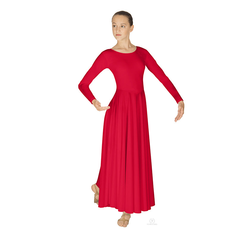 Eurotard Simplicity Liturgical Dress Adult S Red - DanceSupplies.com
