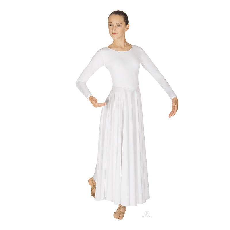 Eurotard Simplicity Liturgical Dress Adult S White - DanceSupplies.com
