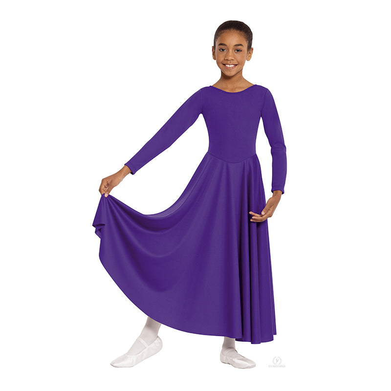 Eurotard Simplicity Liturgical Dress Child S Purple - DanceSupplies.com