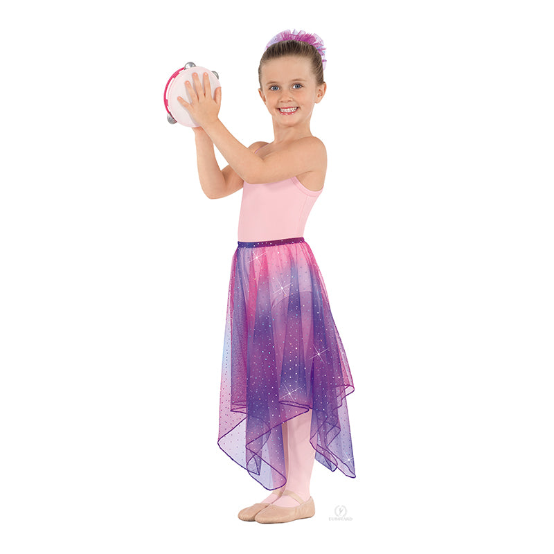 Eurotard Sparkle Skirt Child Multi Sparkle - DanceSupplies.com