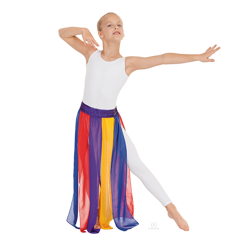Eurotard Chiffon Streamer Skirt/Top Child Multi - DanceSupplies.com