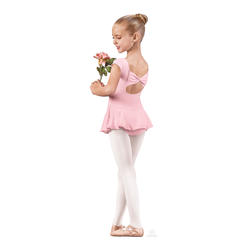Eurotard Angelica Bow Back Dress Child XS Pink - DanceSupplies.com