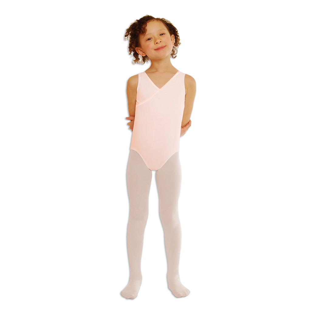 Gaynor Minden Child's Microfiber Convertible Tights Child S Light Pink - DanceSupplies.com
