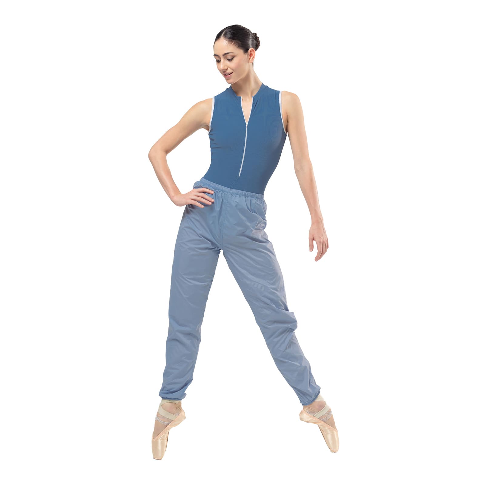 Mara Warmup Pants Adult XS-S Soft Blue - DanceSupplies.com