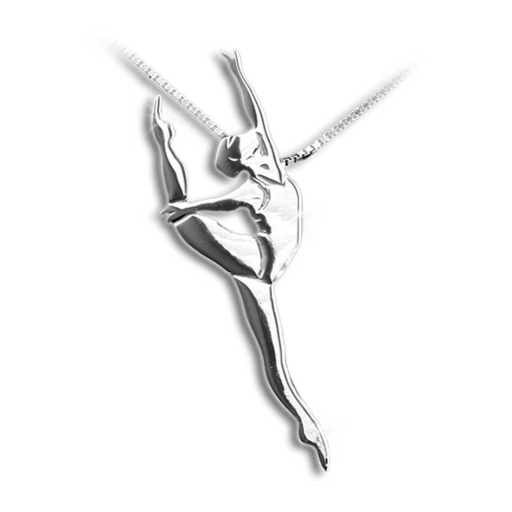 Mikelart Sterling Silver Necklace With Sissones Pendant   - DanceSupplies.com