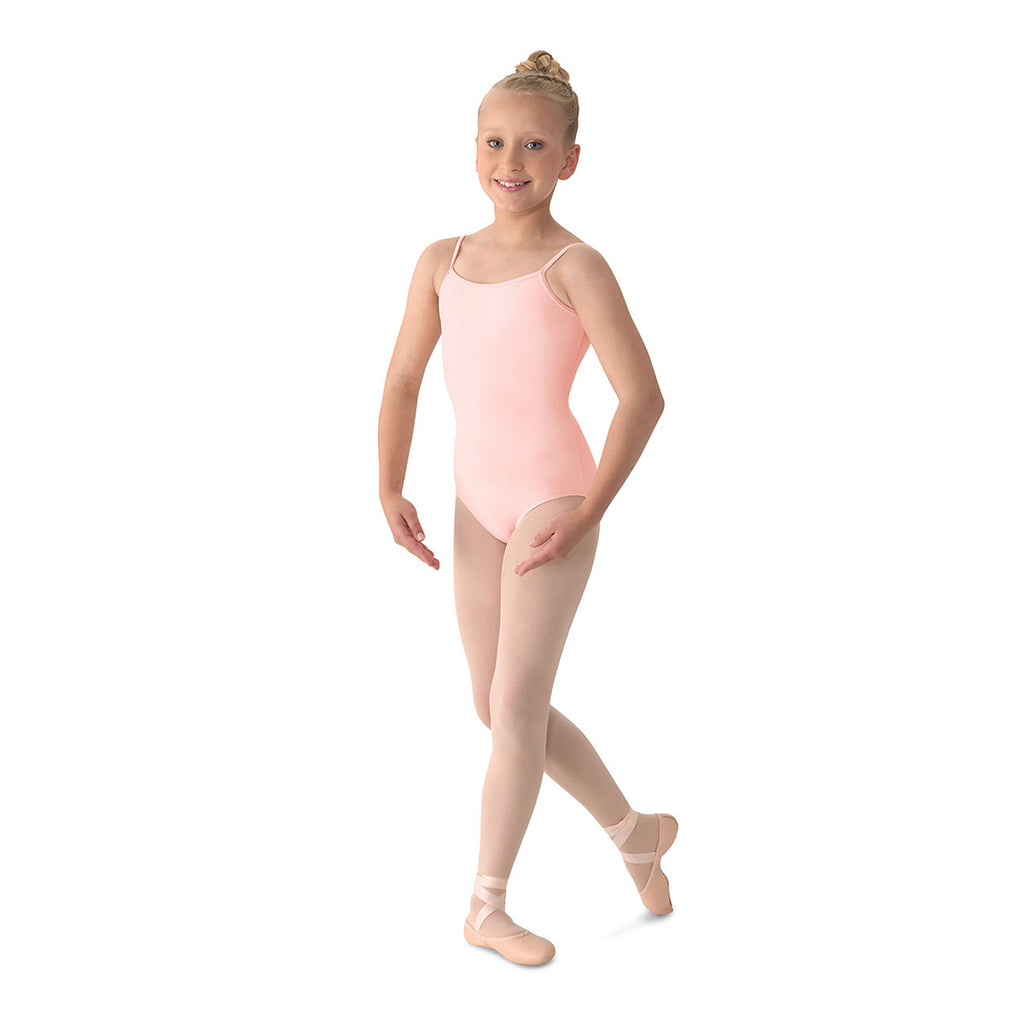 Mirella Girl's Camisole Leotard Child XS Pale Pink - DanceSupplies.com