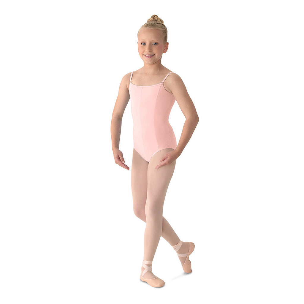 Mirella Girl's Seamed Camisole Leotard Child XS Pale Pink - DanceSupplies.com