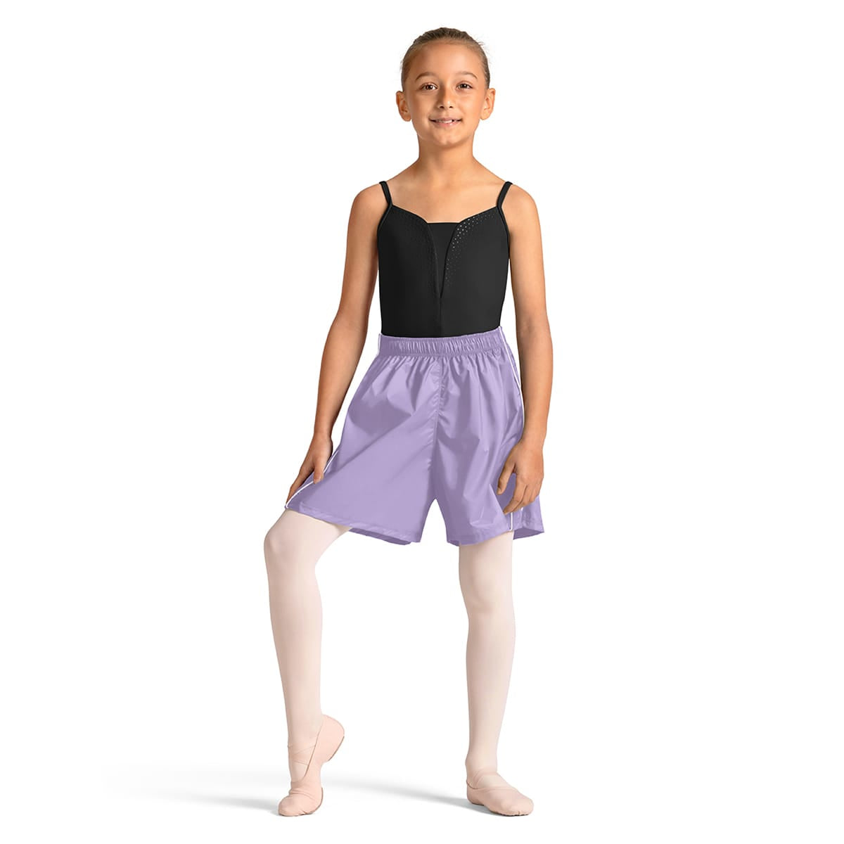 Mirella Child Celestia Ripstop Shorts Child 6X-7 Lilac - DanceSupplies.com