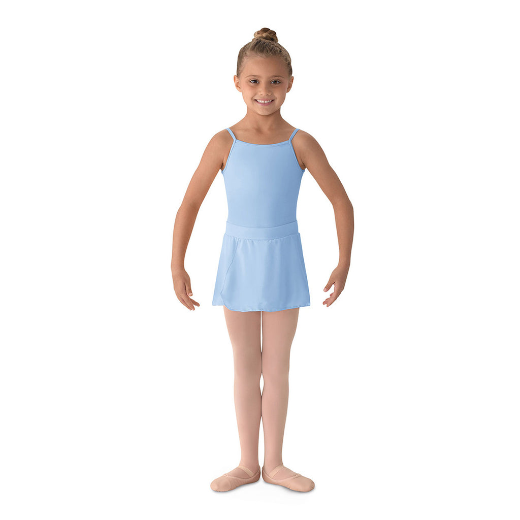 Mirella Girl's Solid Color Skirt Child S Light Blue - DanceSupplies.com