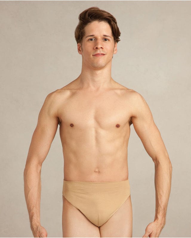 thumbnail image 2 of Handmade Men's Lined Thong With Zipper – Orange, Nylon Spandex, Custom Sizes Available 2 of 4