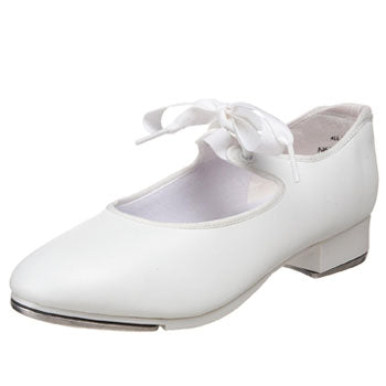 Capezio Adult Jr. Tyette Tap Shoes - White Adult 6 Medium White- DanceSupplies.com