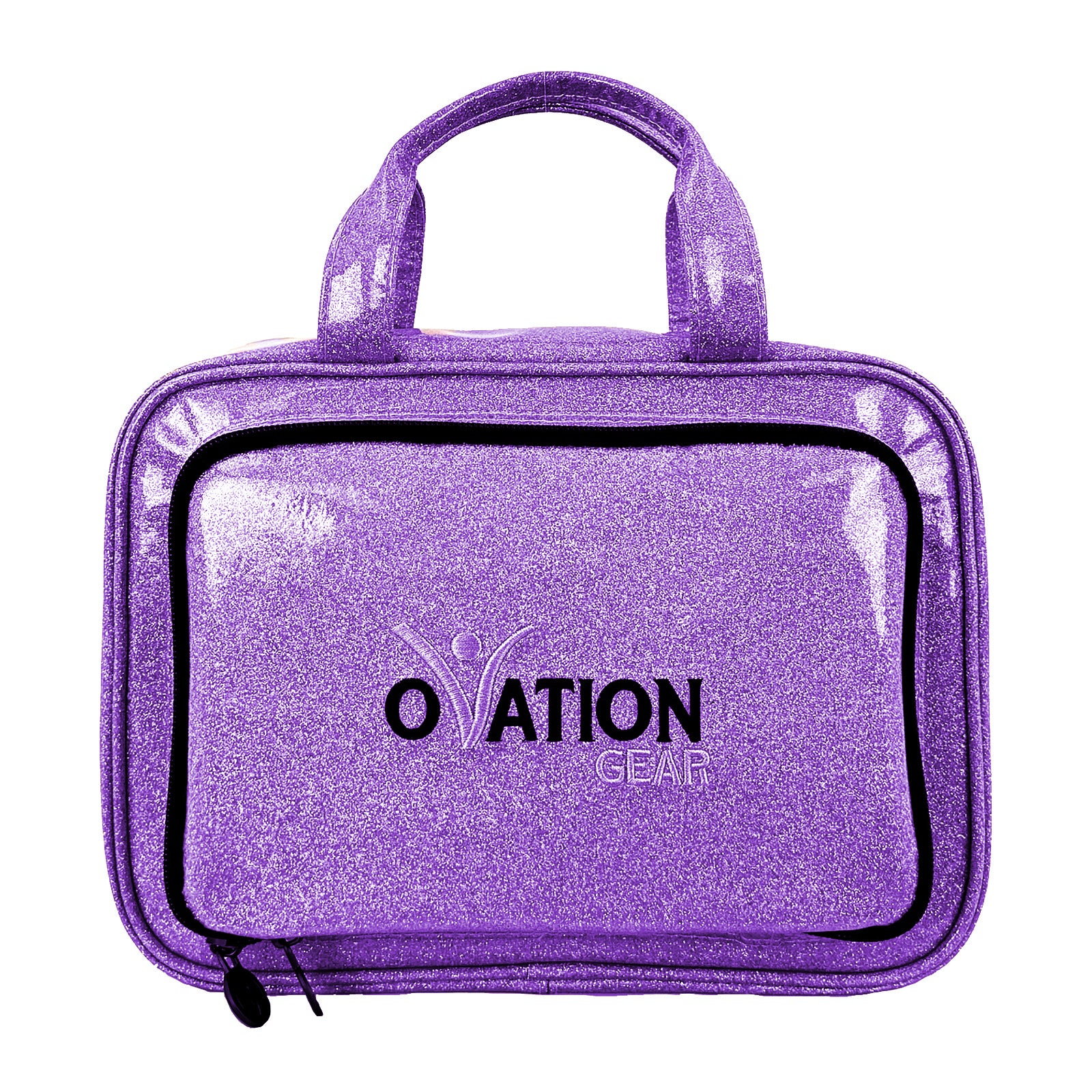 Ovation Gear Sparkle Cosmetic Bag Purple - DanceSupplies.com