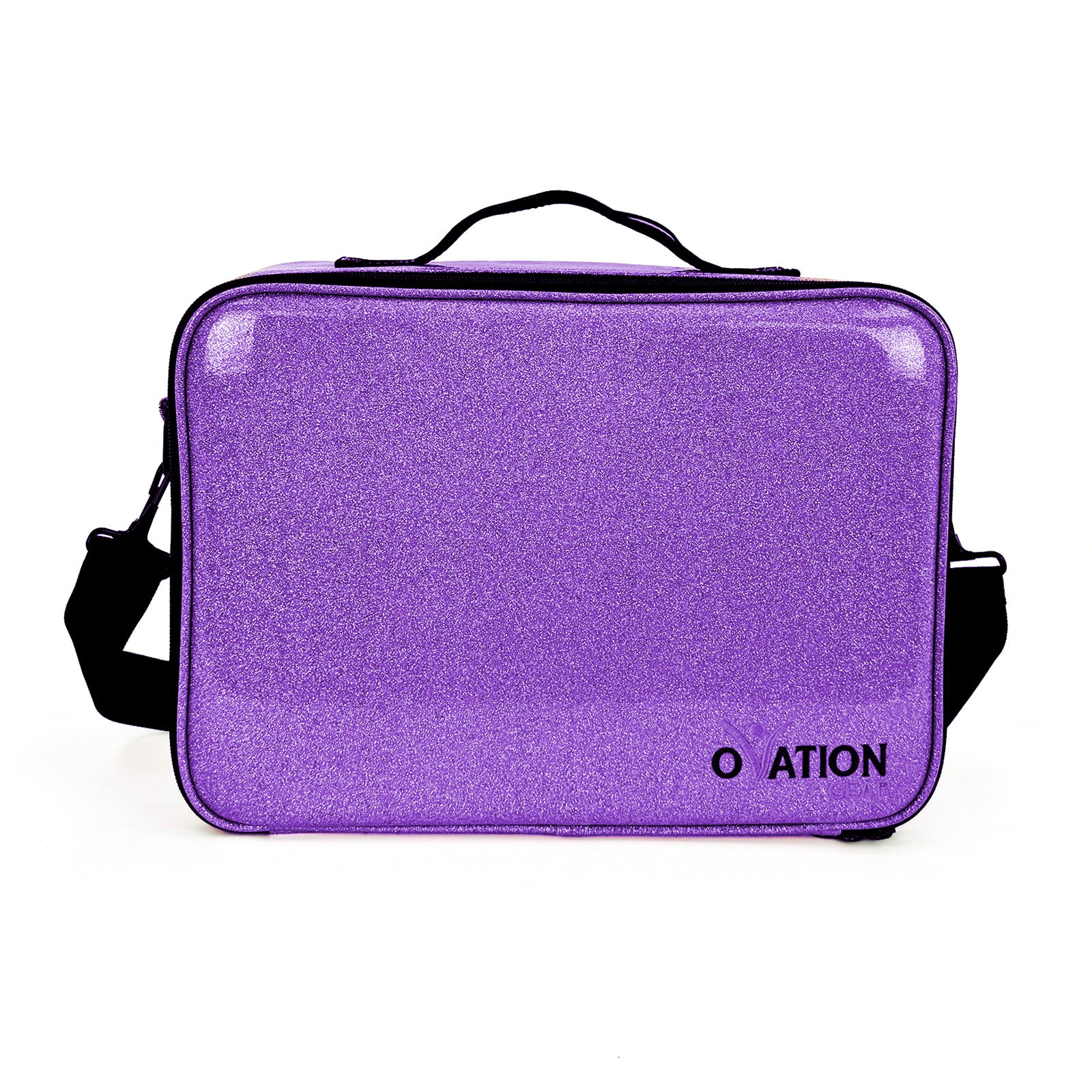 Ovation Gear Sparkle Cosmetic Case - Large Purple - DanceSupplies.com
