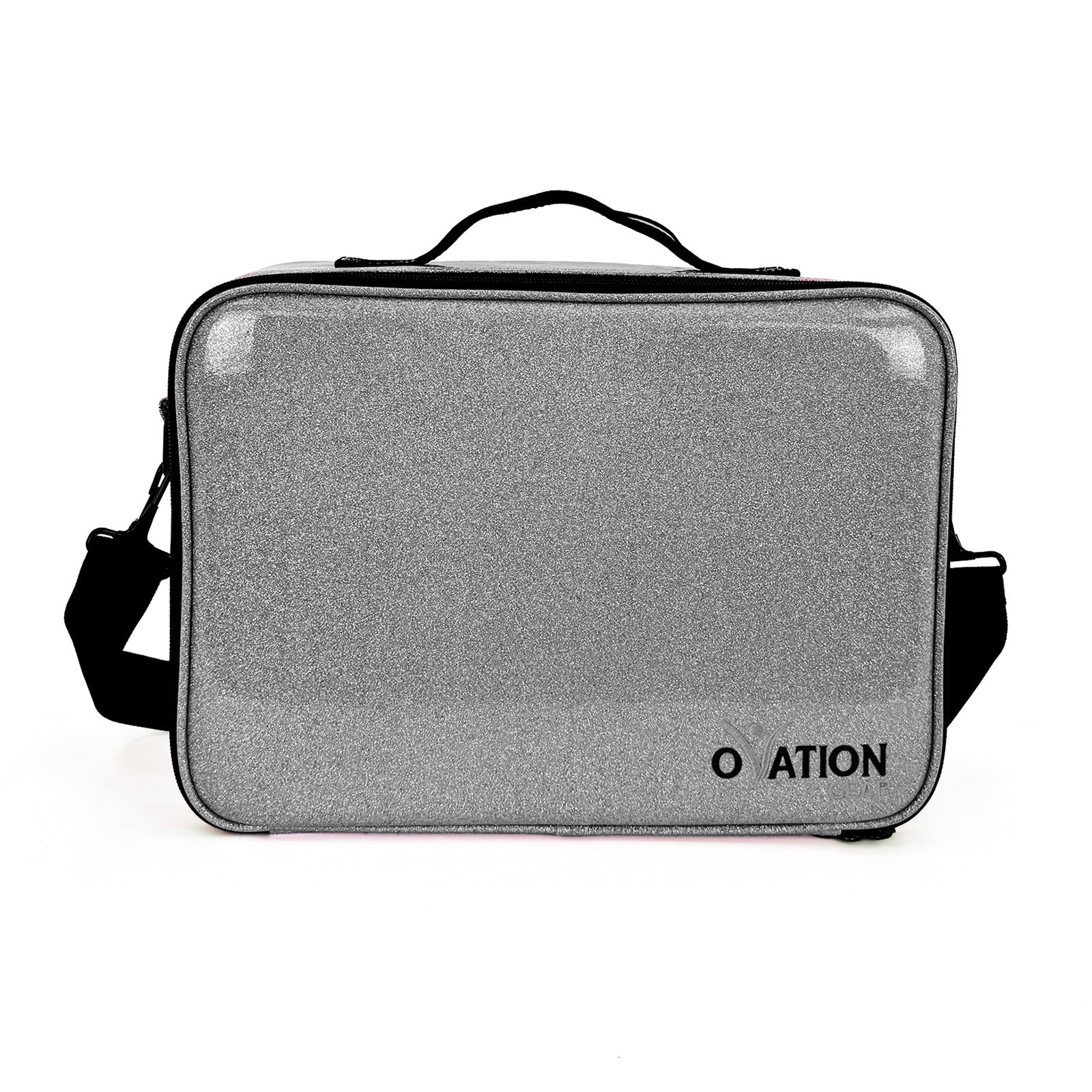 Ovation Gear Sparkle Cosmetic Case - Large Silver - DanceSupplies.com
