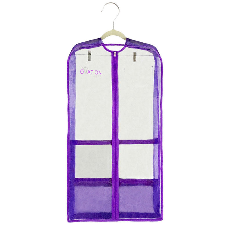 Ovation Gear Gusseted Garment Bag Purple  - DanceSupplies.com