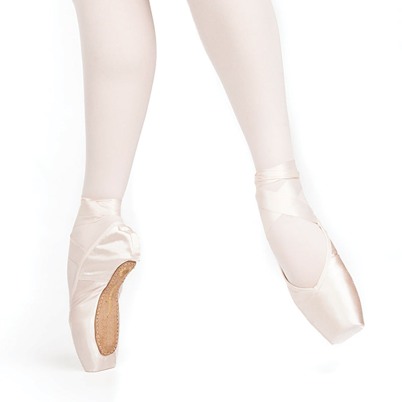 Russian Pointe Almaz V-Cut Pointe Shoes - Flexible Soft Shank 34.5 W2 V2- DanceSupplies.com