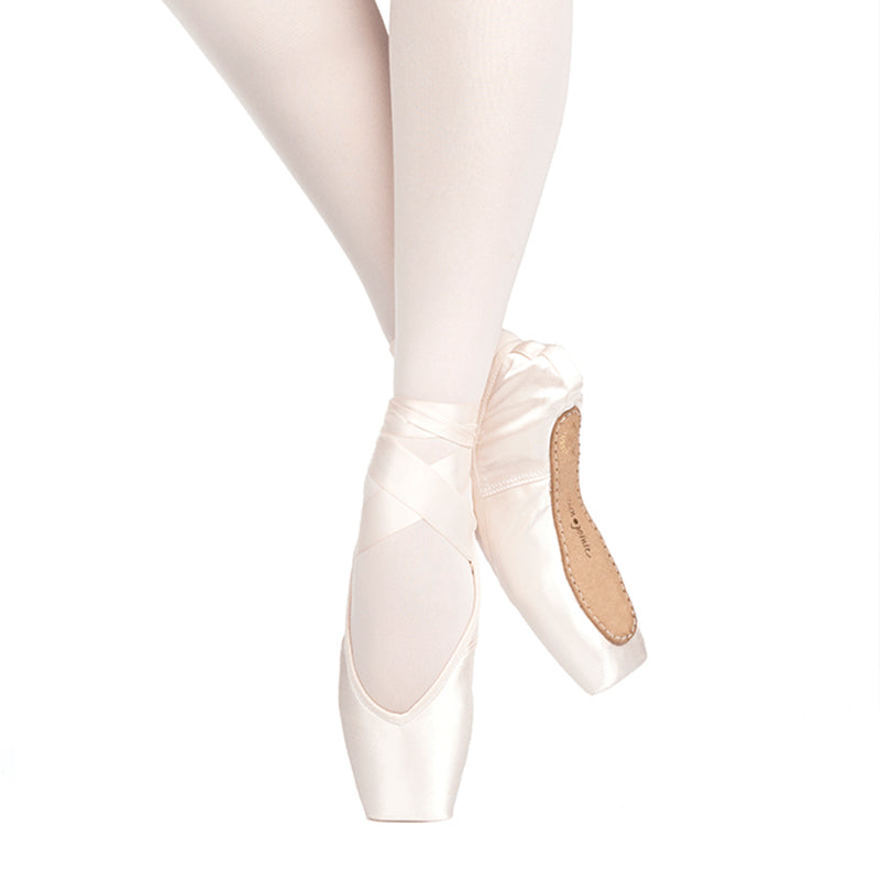 Russian Pointe Rubin U-Cut Drawstring Pointe Shoes - Flexible Soft Shank   - DanceSupplies.com
