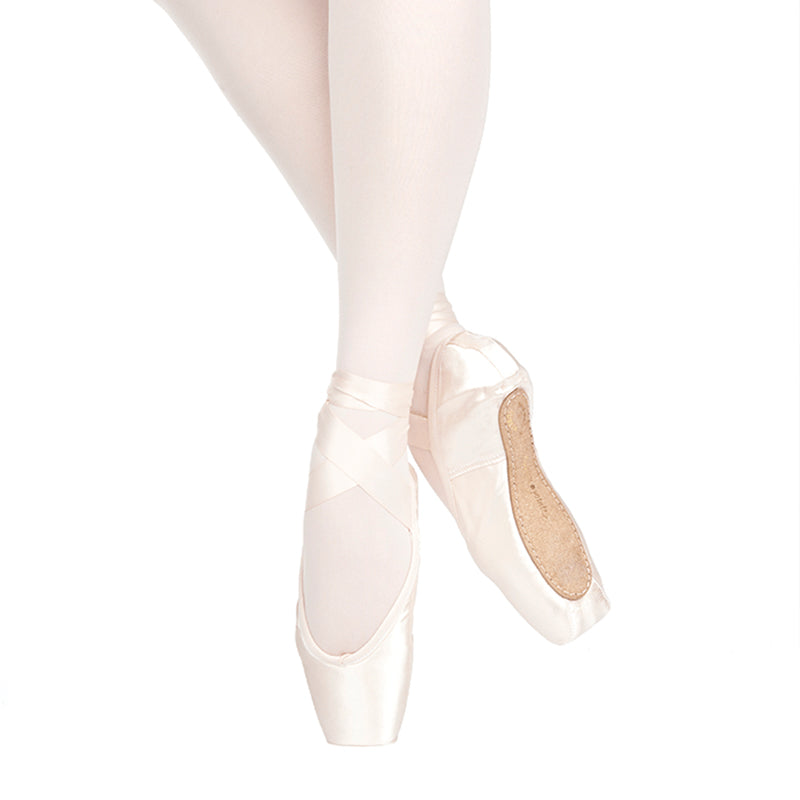 Russian Pointe Sapfir U-Cut Drawstring Pointe Shoes - Flexible Medium Shank   - DanceSupplies.com