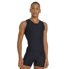 So Danca Men's Tom Sleeveless Unitard Adult P Black - DanceSupplies.com