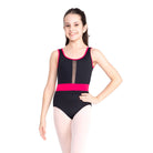 So Danca Child Bella Leotard Child 6X-7 Black/Peony - DanceSupplies.com