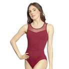 So Danca Adult Pique Turn Tank Leotard Adult P Burgundy - DanceSupplies.com