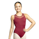 So Danca Child Chaîné Turn Tank Leotard Child 6X-7 Burgundy - DanceSupplies.com