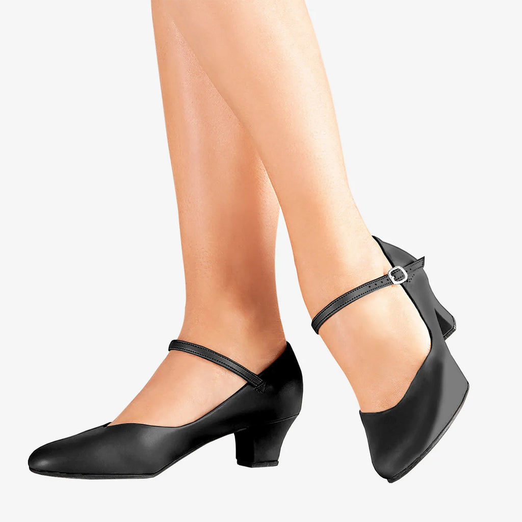 So Danca Celine 1.5" Heel Character Shoes Adult 6 Medium Black- DanceSupplies.com