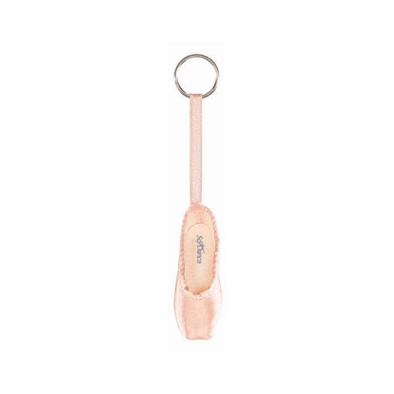 So Danca Mini Pointe Shoe Keychain So Danca Pink  - DanceSupplies.com