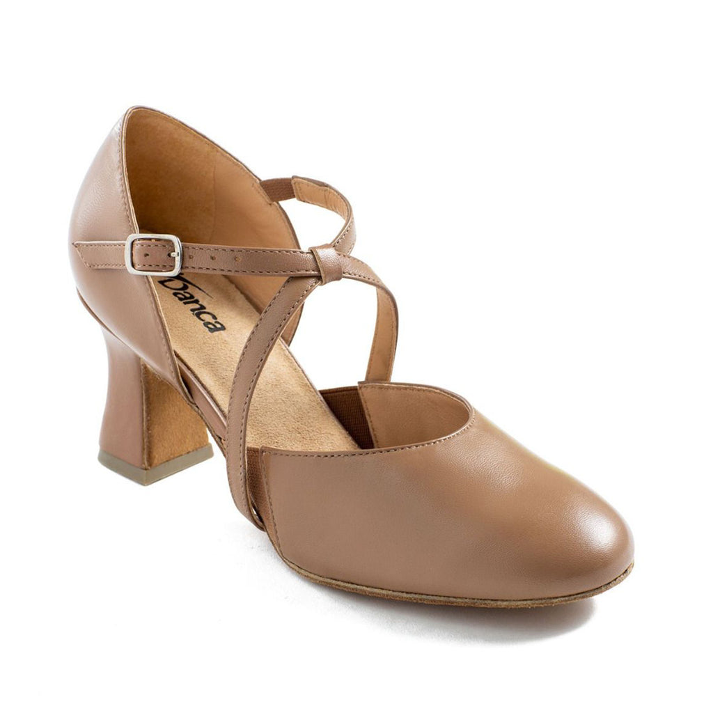So Danca Charity 2.5" Heel Character Shoes - Caramel Adult 4 Medium Caramel- DanceSupplies.com