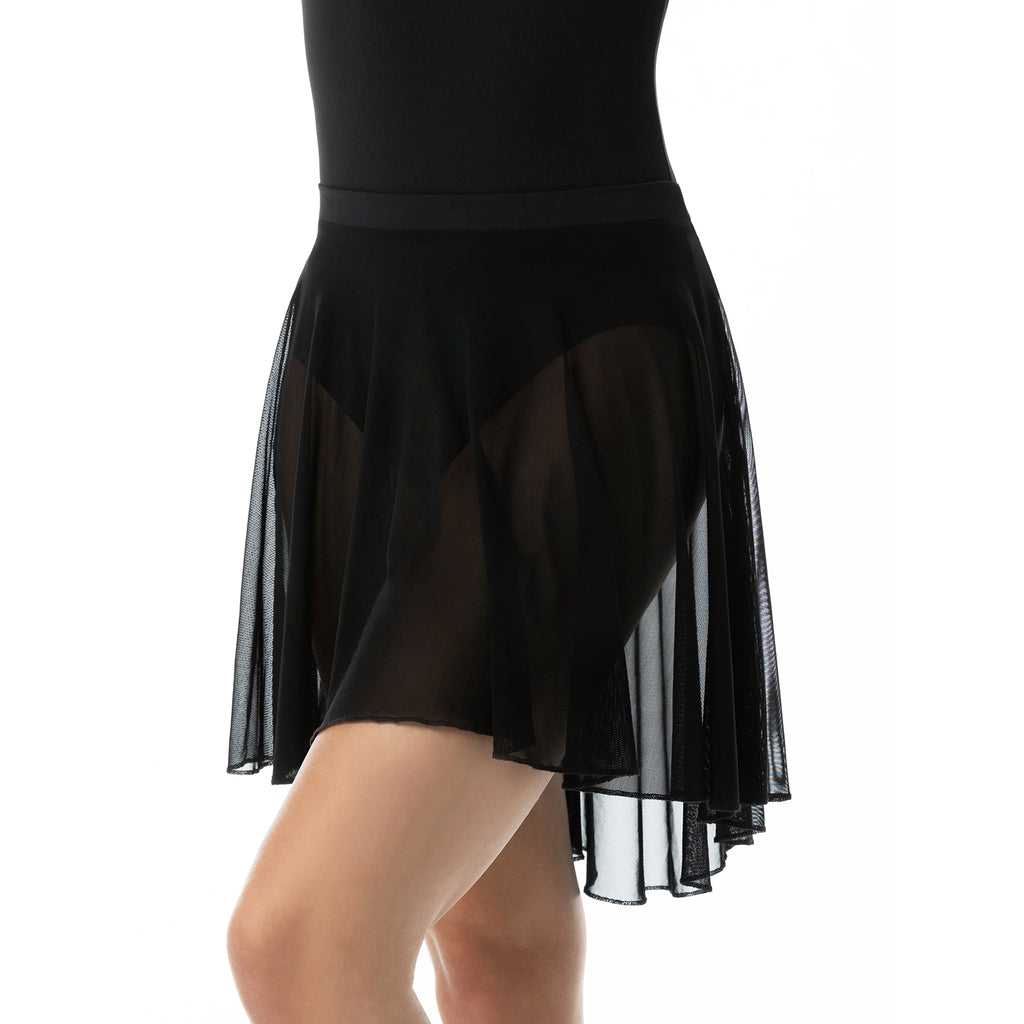Suffolk Adult Midi Length High Low Skirt Adult P/S Black - DanceSupplies.com