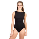 Suffolk 25th Anniversary Bateau Neck Empire Leotard Child M Black - DanceSupplies.com