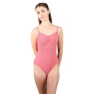 Suffolk Adult Masterclass Pinch Front Leotard Adult P Rose - DanceSupplies.com