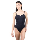 Suffolk Adult Blossom V-Front Camisole Leotard Adult P Black - DanceSupplies.com
