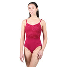 Suffolk Adult Venice V-Front Camisole Leotard Adult P Ruby - DanceSupplies.com