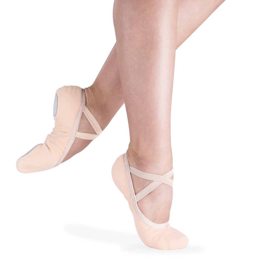 Suffolk Slipor Adult Ballet Slippers Adult 2 Medium Pink- DanceSupplies.com