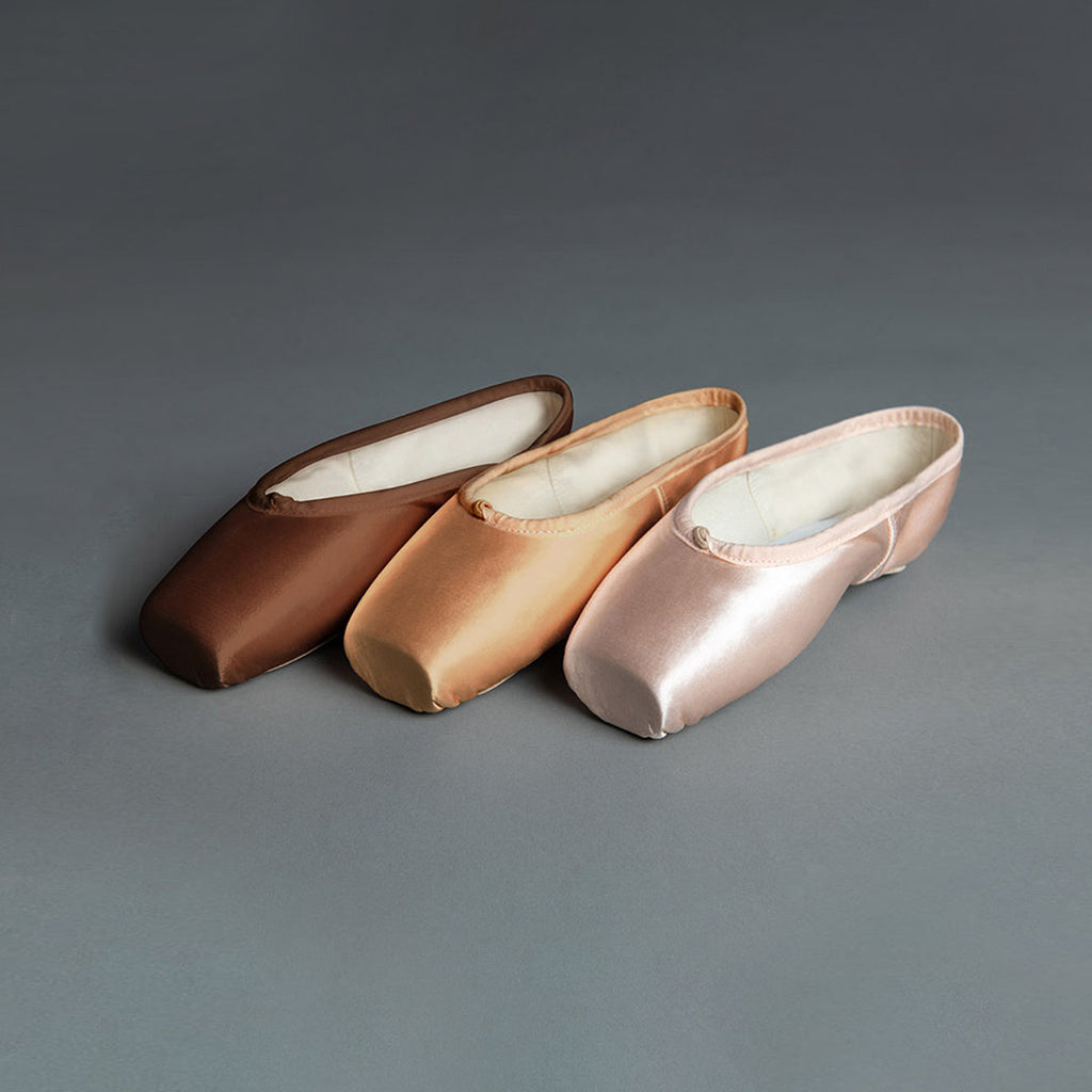 Suffolk Spotlight Pointe Shoes - Standard Shank Bronze   - DanceSupplies.com