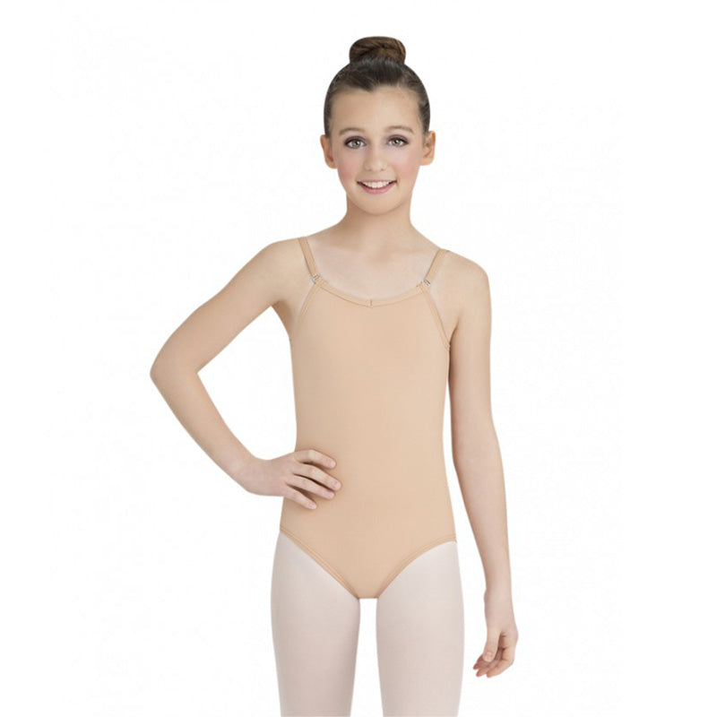 Capezio Child's Camisole Leotard w/Adjustable Straps Child S Nude - DanceSupplies.com