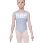Wear Moi Child Narcisse Leotard Child 8-10 Grey/White - DanceSupplies.com