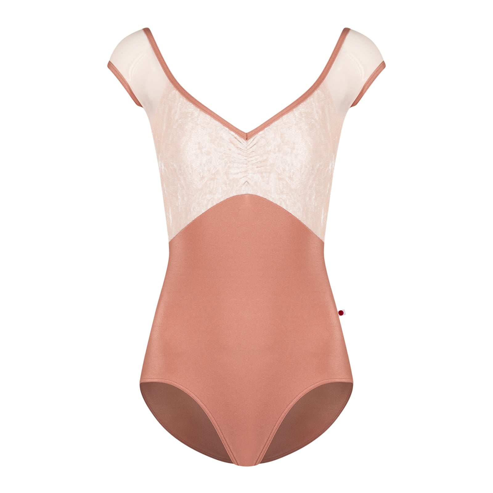 Yumiko Elli Cap Sleeve Leotard - Rosewood | DanceSupplies.com