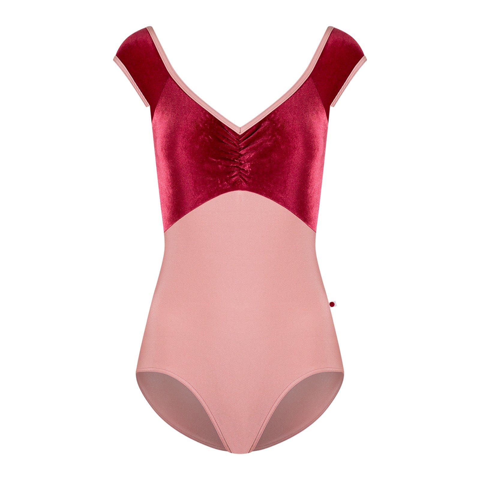 Yumiko Elli Cap Sleeve Leotard - Antique Rose Adult XS Antique Rose - DanceSupplies.com